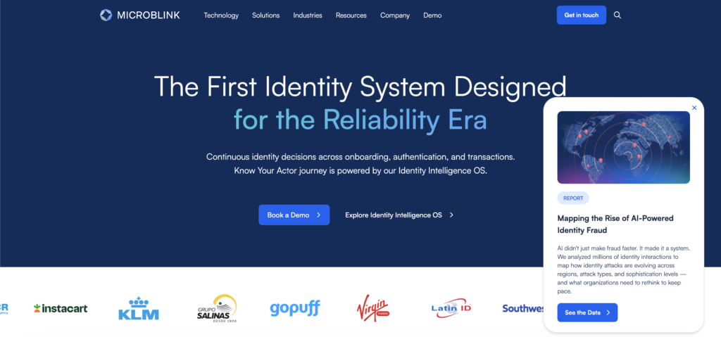 Microblink Website Development